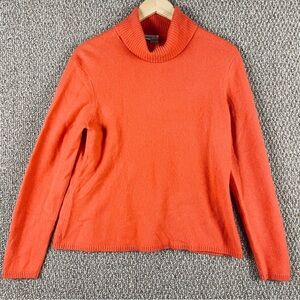 Vintage Pursuits 100% Cashmere Sweater Womens Large Knit Turtleneck S68